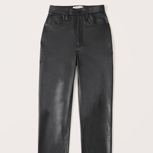 NEVER WORN BLACK LEATHER PANTS - Abercrombie & Fitch